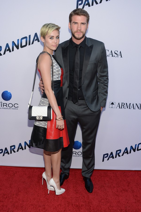A cantora Miley Cyrus e seu ex, Liam Hemsworth (Foto: Getty Images)