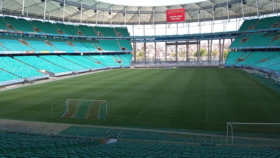 Arena Fonte Nova não vai receber público na partida entre Bahia e Doce Mel — Foto: Thiago Pereira