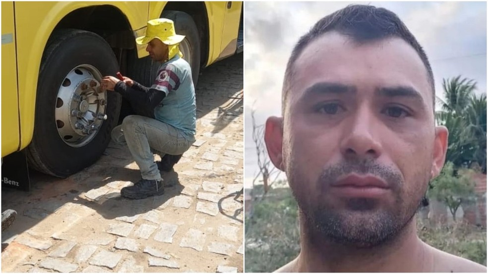 Diego Alves Freire, 32 anos, morreu após o pneu de um ônibus estourar enquanto ele trocava o equipamento. — Foto: Arquivo pessoal