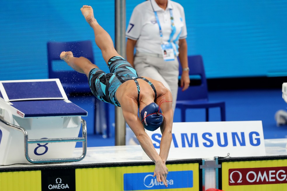Manuella Lyrio fica fora da semifinal dos 100m livre (Foto: Satiro Sodré/SSPRESS/CBDA)