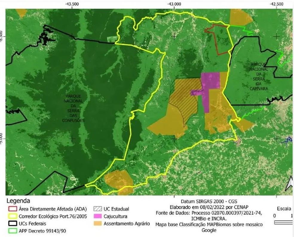 A gleba onde os cultivos serão implantados tem quase 13 mil hectares, às margens da rodovia BR-324 (PI-140). — Foto: ((o)) eco.org.br