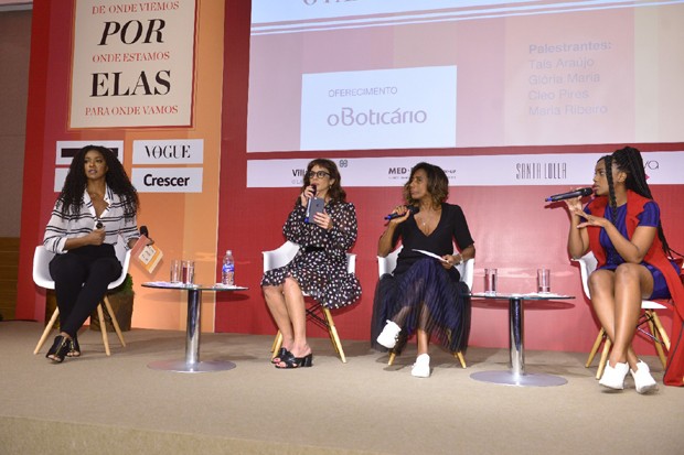 Cris Viana, Maria Ribeiro, Gloria Maria e Iza (Foto: Fabio Cordeiro)