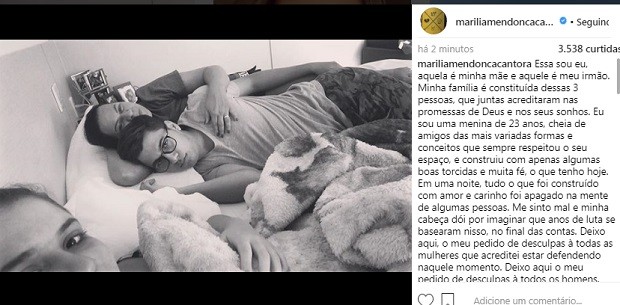 Post de Marília Mendonça (Foto: Reprodução/Instagram)