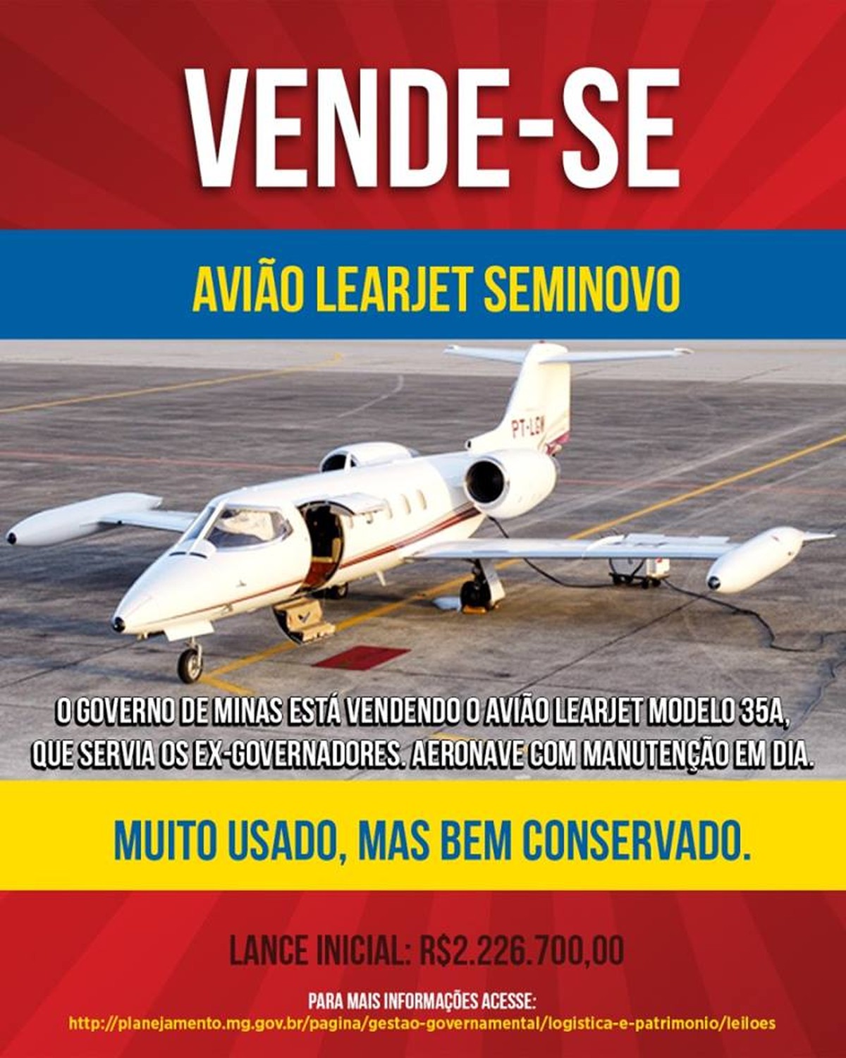 Resultado de imagem para zema leiloa aviÃ£o