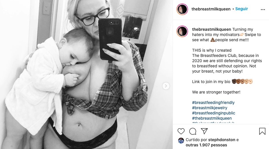 Amy McGlade compartilhou na rede social algumas mensagens de ódio que recebe por causa de seu ativismo (Foto: Reprodução/Instagram)