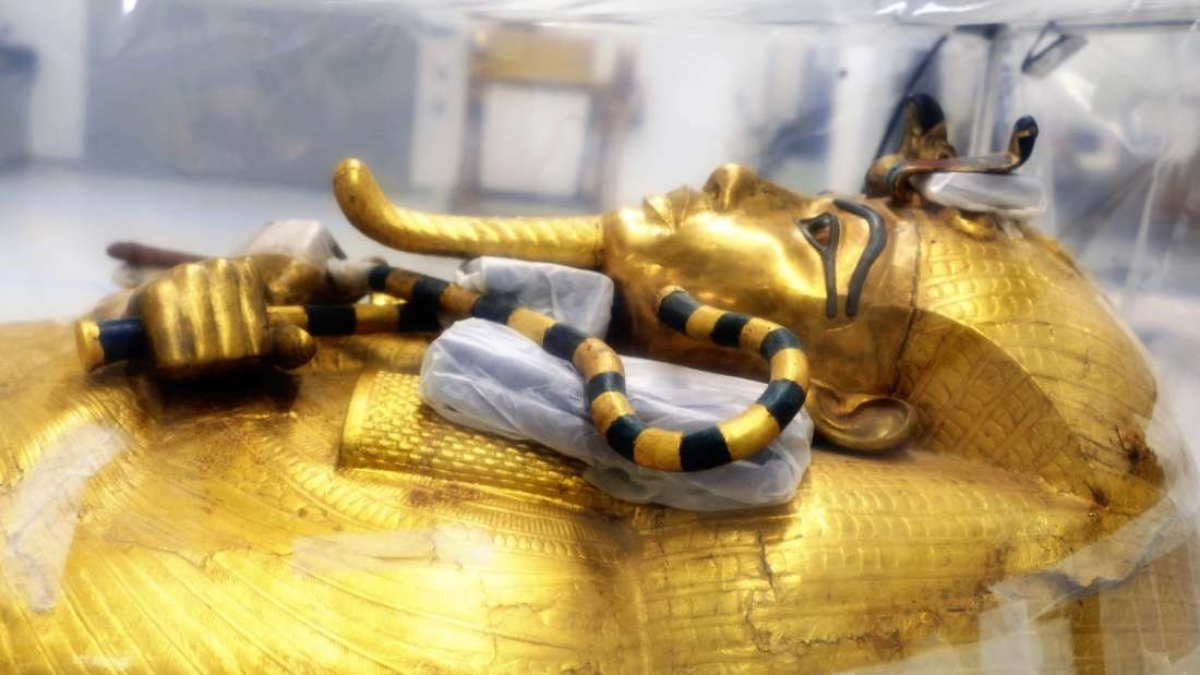 Sarcófago de Tutancâmon (Foto: Ministério de Antiguidades do Egito )