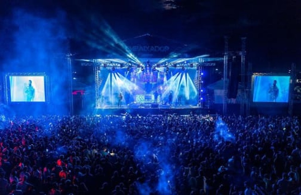 Show de Gusttavo Lima realizado em Sinop, neste domingo (20) &mdash; Foto: Augusto Albuquerque/Divulga&ccedil;&atilde;o