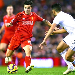 Philippe Coutinho, Liverpool X Swansea (Foto: Getty Images)