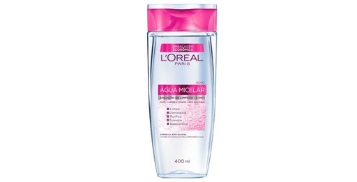  Água micelar para limpeza (400ml), L'Oréal ; R$43