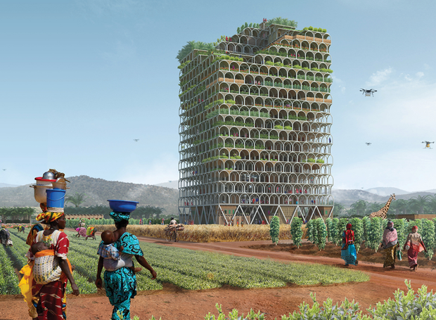 predio-fazenda-pode-ajudar-combater-a-fome-africa-2 (Foto: Reprodução/Mashambas Skyscraper)