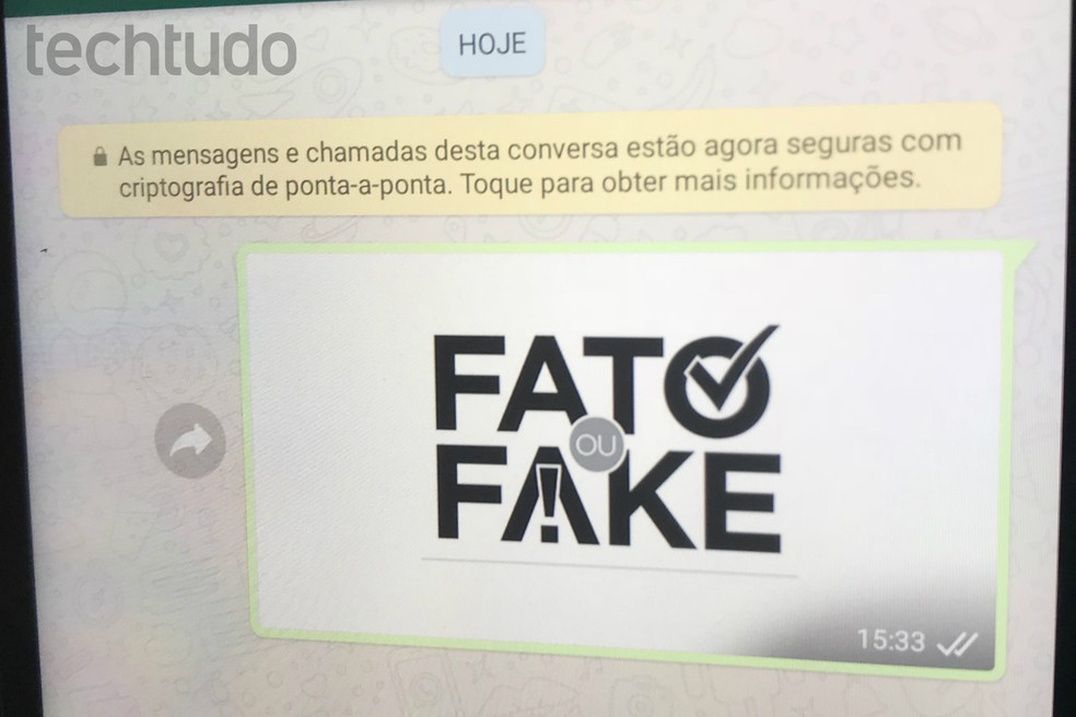 O compartilhamento de notícias falsas no WhatsApp vai contra os termos de uso do mensageiro — Foto: Rodrigo Fernandes/TechTudo