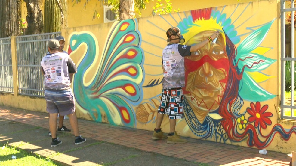 Quadro do Bom Dia Amazônia mostra a arte do Grafite no Acre | acre | Rede  Globo