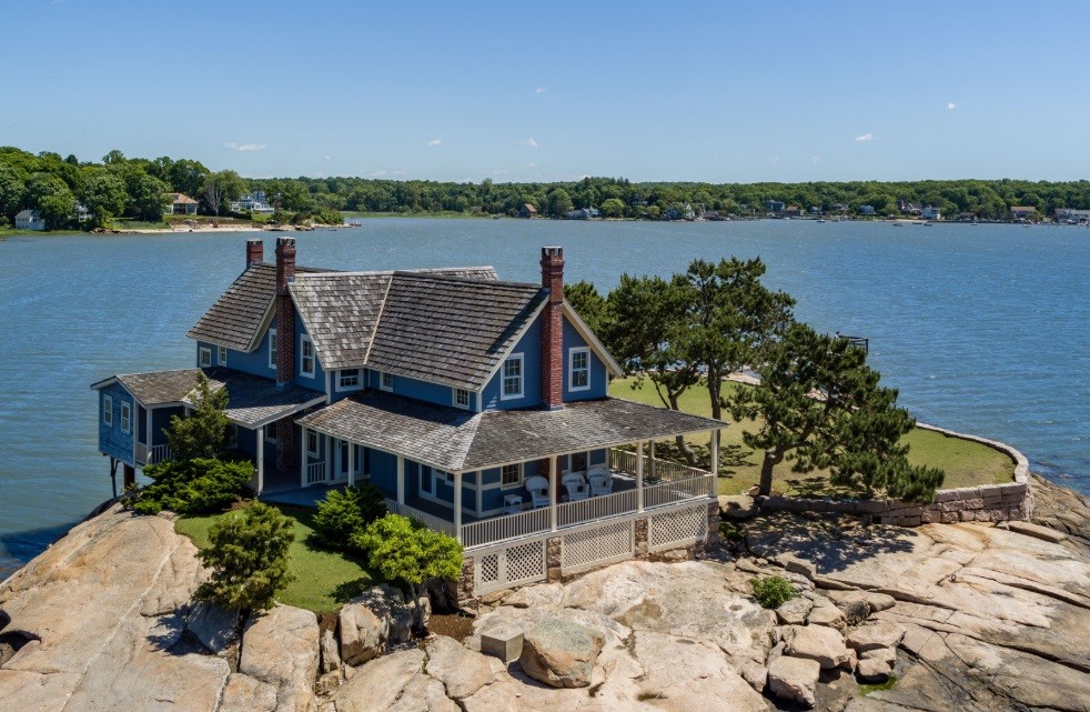 Ilha privada com casa está à venda por US$ 1,5 milhão nos Estados Unidos (Foto: Divulgação)