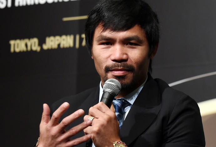 Manny Pacquiao, comitê executivo da Fiba (Foto: AFP) Manny Pacquiao, comitê executivo da Fiba (Foto: AFP)