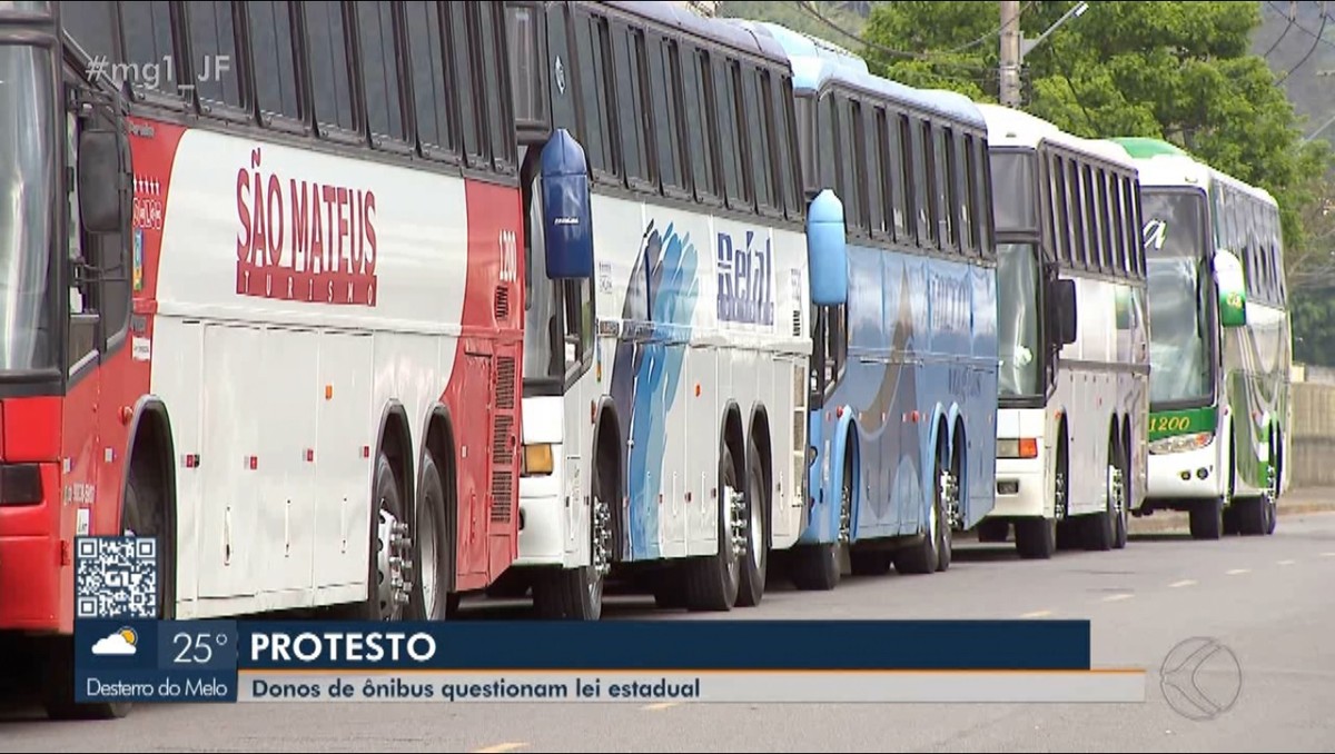 Proprietários De ônibus E Micro ônibus Realizam Ato Em Juiz De Fora Contra Nova Lei De 9128