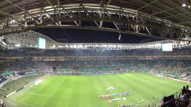 Mosaico não chegou a ficar completo na arena