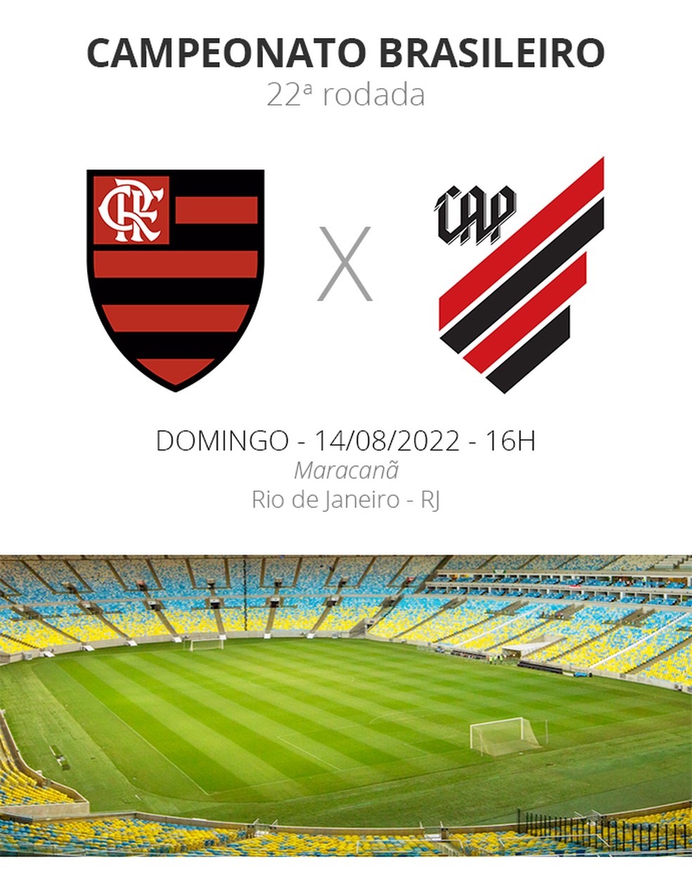 Ficha Flamengo x Athletico-PR — Foto: ge