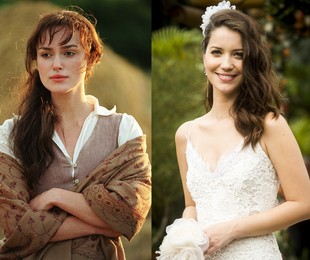 'Orgulho e paixão', próxima novela das 18h, será inspirada em várias obras de Jane Austen. Nathalia Dill será Elizabeta, a protagonista da história. A personagem de 'Orgulho e preconceito' foi interpretada por Kira Knightley no cinema | Reprodução