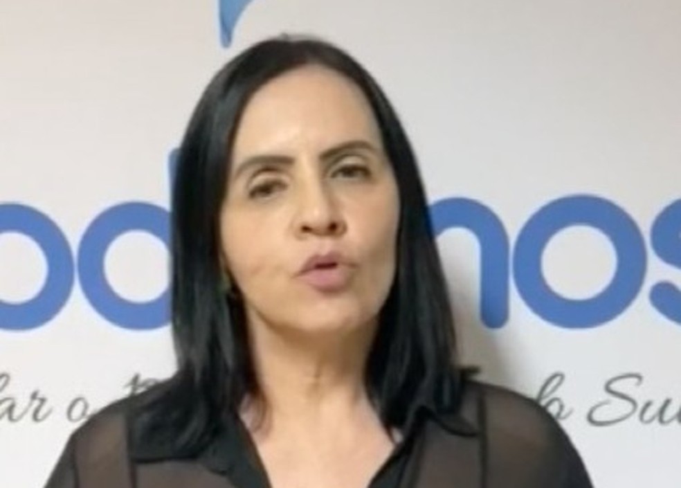Podemos oficializou a candidatura de Sidnéia Tobias à Prefeitura de Campo Grande — Foto: Redes Sociais/Reprodução