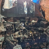 Carro do cantor Péricles em São Paulo — Foto: Polícia Militar/Divulgação