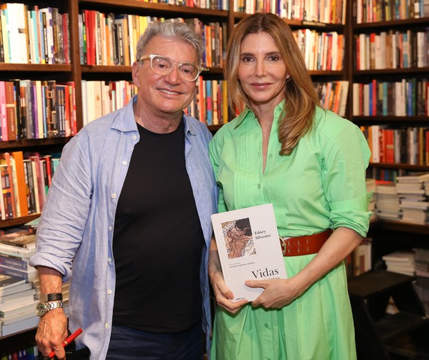 Maria Padilha prestigia lançamento de livro de Edney Silvestre no Rio (Foto: Roberto Filho/Brazil News)