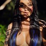Foto: (Aline Riscado posa para ensaio de carnaval exclusivo do G1 / Marcos Serra Lima/G1)