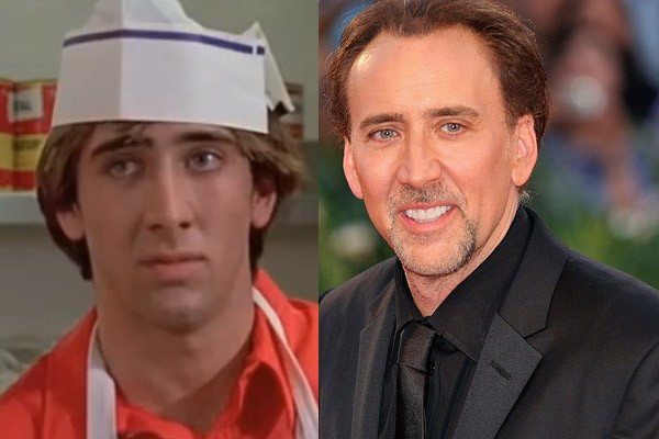 Agora Nicolas Cage estrela em tudo quanto filme de ação. Porém, o astro começou nas telonas em 1982, como colega de um dos protagonistas de ‘Picardias Estudantis’. (Foto: Divulgação e Wikimedia/JasonAQuest)