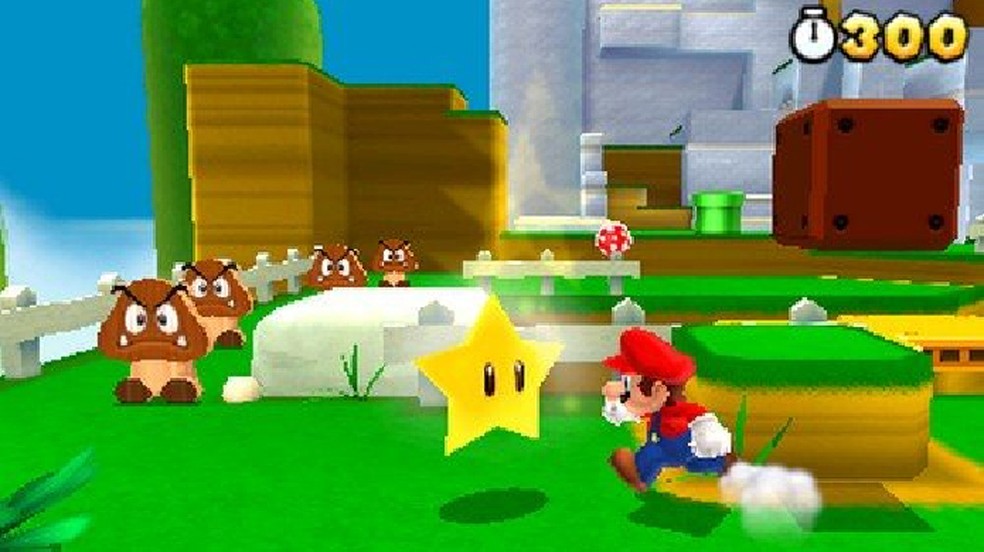 Super Mario 3D Land tinha alguns conceitos de Mario 2D porém mantinha a exploração dos games em 3D (Foto: Reprodução/Amazon)