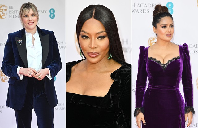 BAFTA 2022: veludo, preto e costas de fora são tendência entre as famosas (Foto: Reprodução/ Instagram e Getty Images)