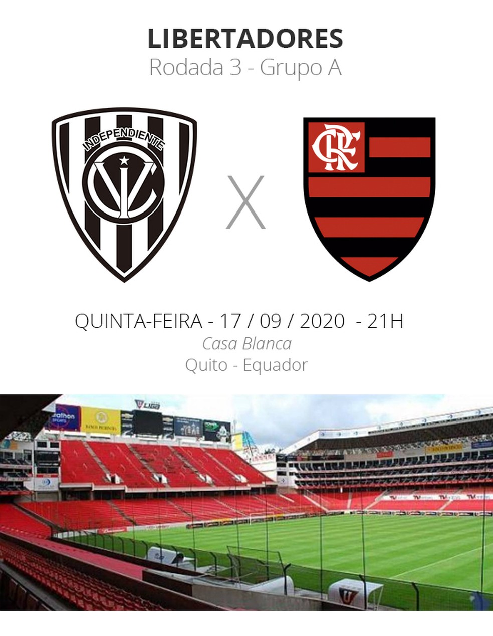 Independiente del Valle x Flamengo - Libertadores — Foto: ge
