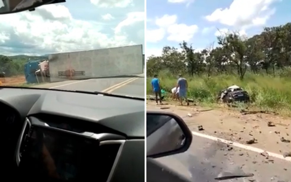 Acidente deixa uma pessoa morta e outra ferida na BR-153 em Gois  Foto: Reproduo
