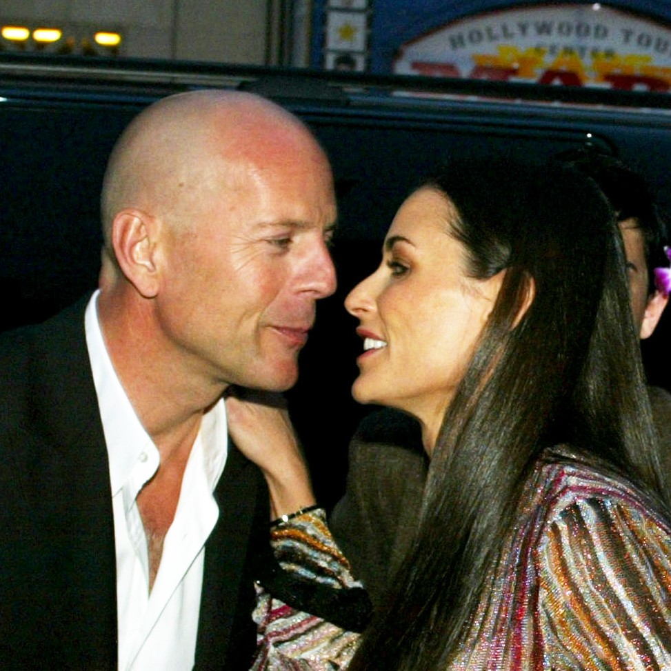 Os atores Bruce Willis e Demi Moore se divorciaram em 1999. Até hoje são amigos íntimos. (Foto: Getty Images)