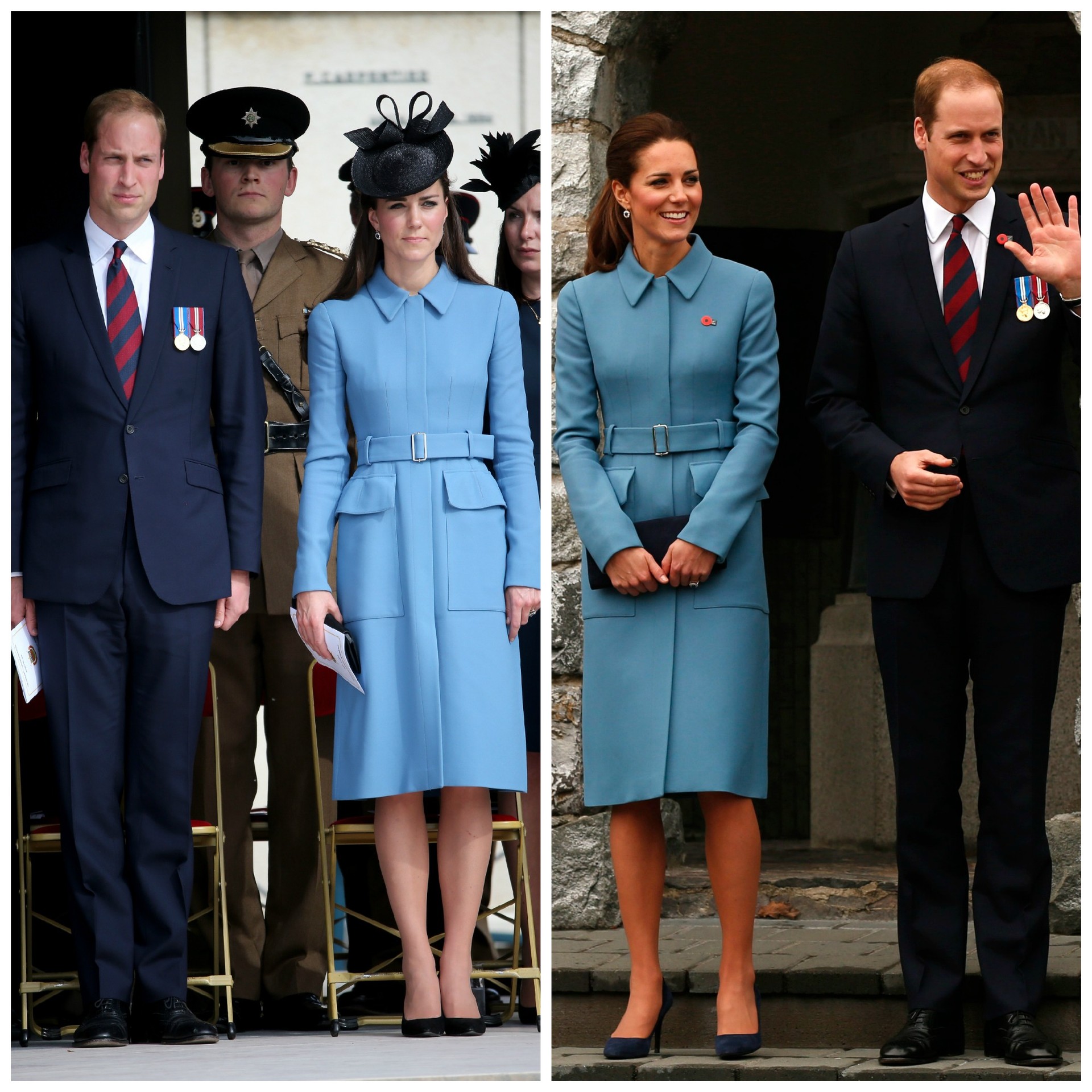 À esquerda, o casal na França hoje e, à direita, em viagem à Nova Zelândia (Foto: Getty Images)