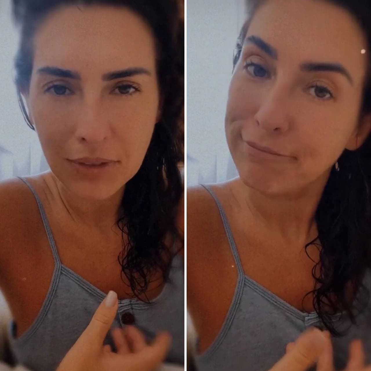 Fernanda Paes Leme grava vídeo sobre estado de saúde e tranquiliza fãs (Foto: Reprodução / Instagram)