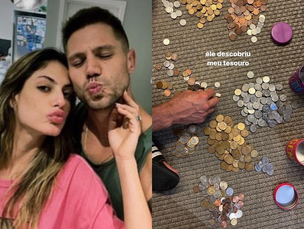 Jonas Sulzbach descobre cofrinhos de Mari Gonzalez (Foto: Reprodução/Instagram)