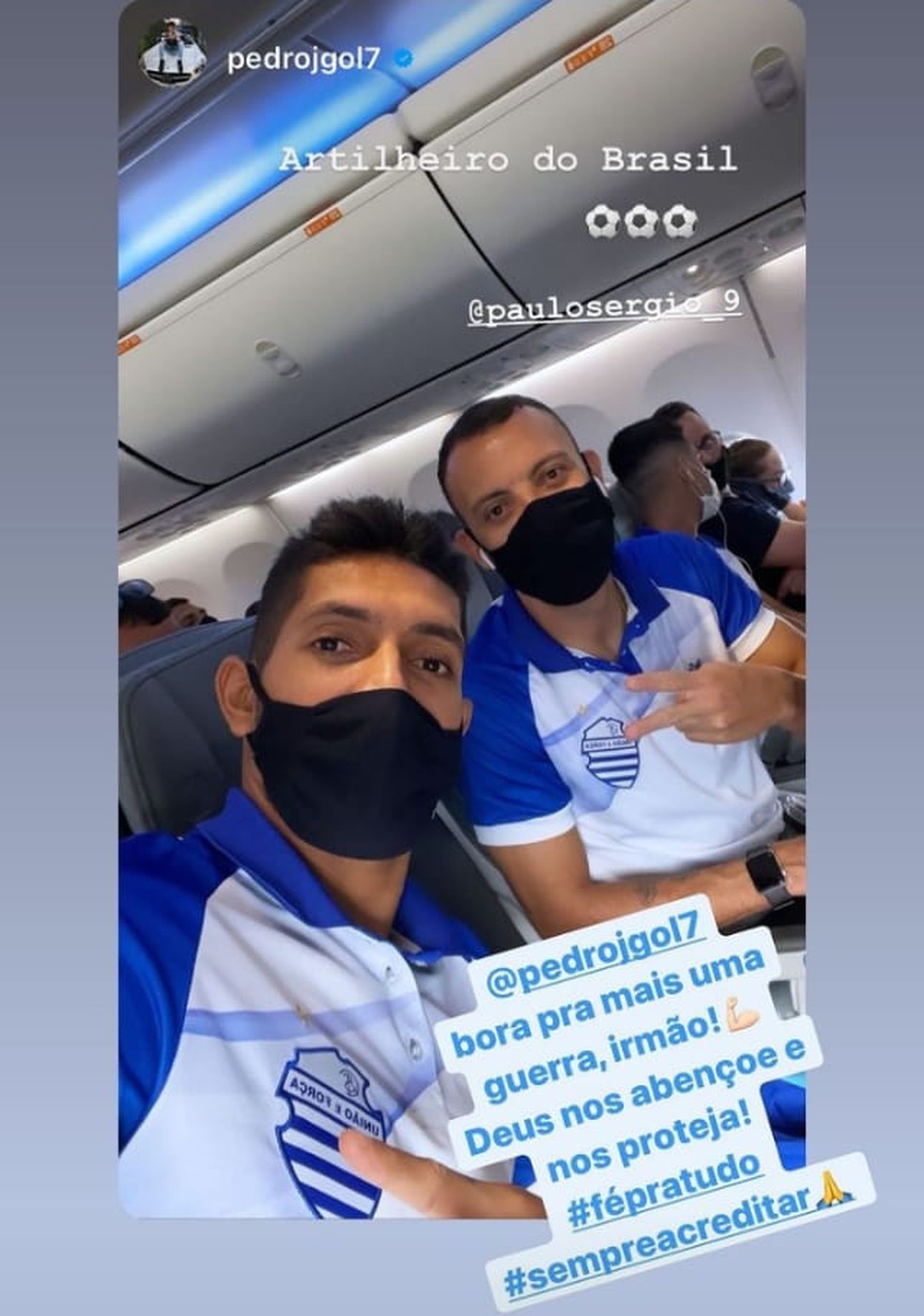 Pedro Júnior volta a ser relacionado pelo técnico Mozart — Foto: Reprodução/Instagram