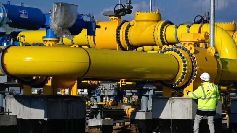 Há uma crescente incerteza sobre a continuidade do fornecimento de gás russo (Foto: GETTY IMAGES (via BBC))