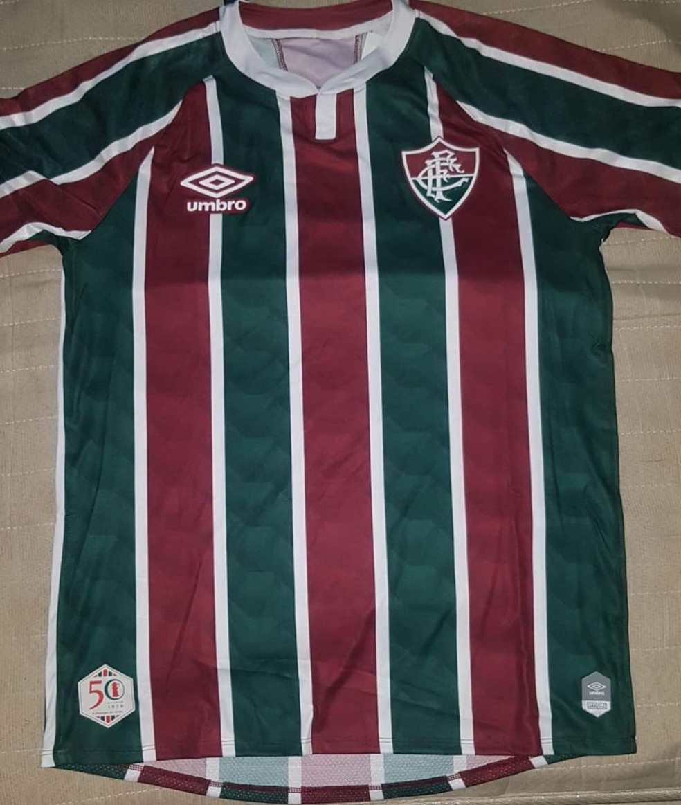 Camisa do Fluminense com símbolo da Umbro já circula nas redes sociais — Foto: Divulgação