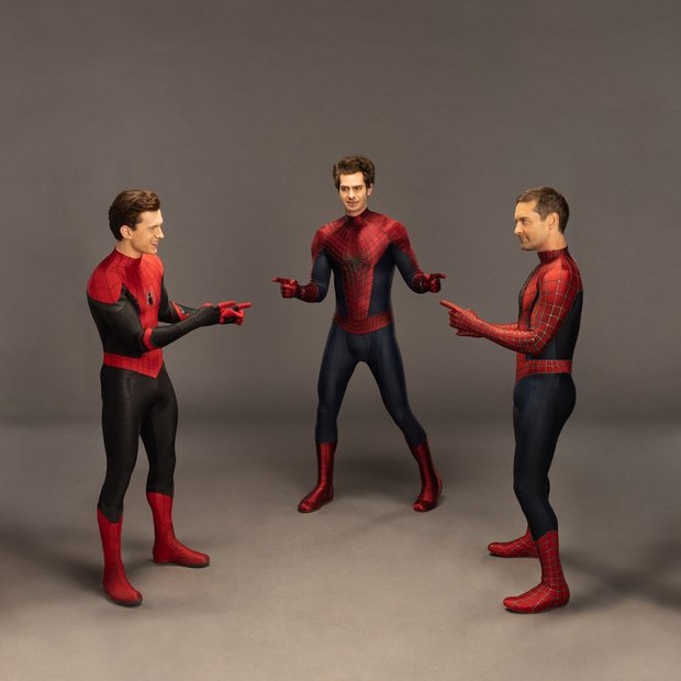 Tom Holland, Tobey Maguire e Andrew Garfield  (Foto: Instagram)