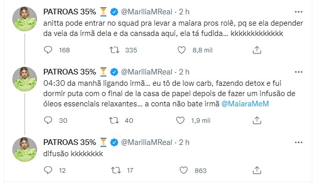 Marília Mendonça celebra amizade de Anitta e Maiara (Foto: Reprodução/Instagram)