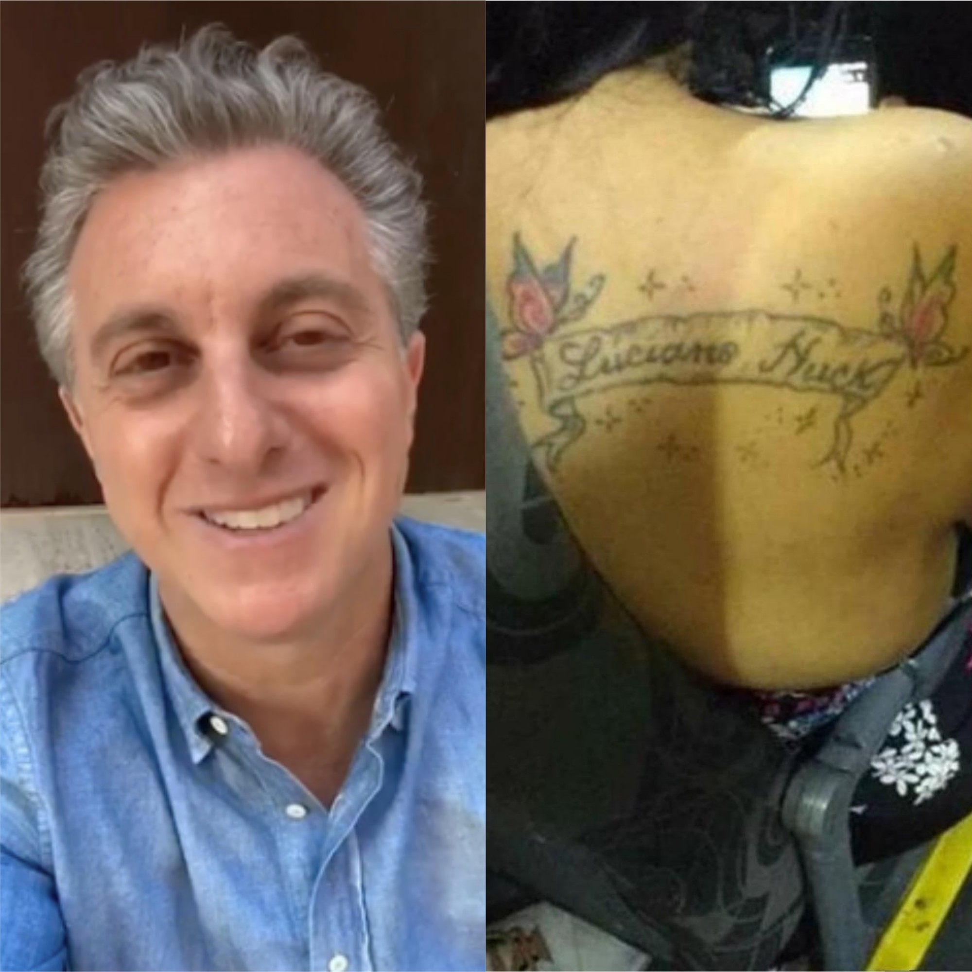 Fã faz tatuagem em homenagem a Luciano Huck (Foto: Reprodução/Instagram)