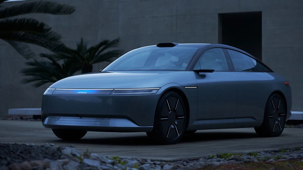 Carro da Sony e da Honda tem tecnologia Qualconn — Foto: Sony