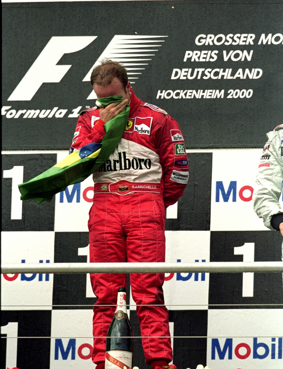 Rubinho venceu seu primeiro GP em 2000. Pouca emoção? (Foto: Getty Images)