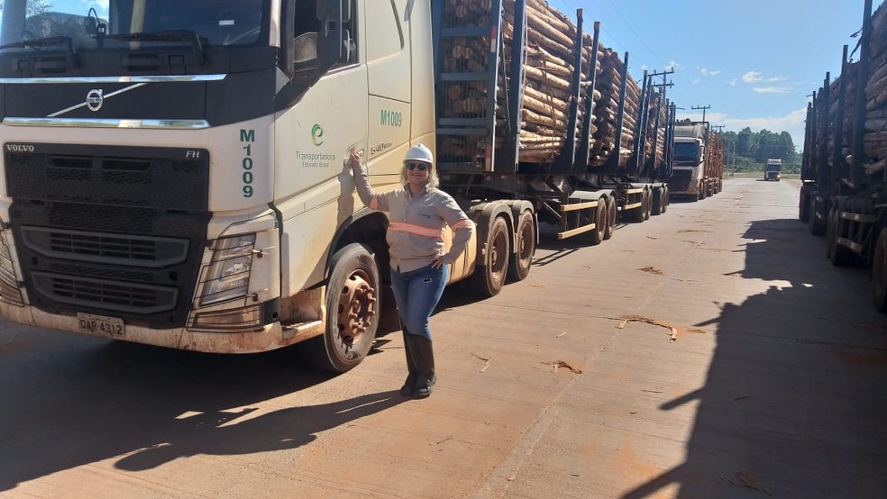 Motorista carreteira, Maíra Novaes Mantovani , de 40 anos — Foto: Reprodução