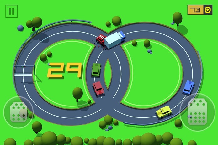 Loop Drive ? um divertido jogo com comandos simples (Foto: Divulga??o)