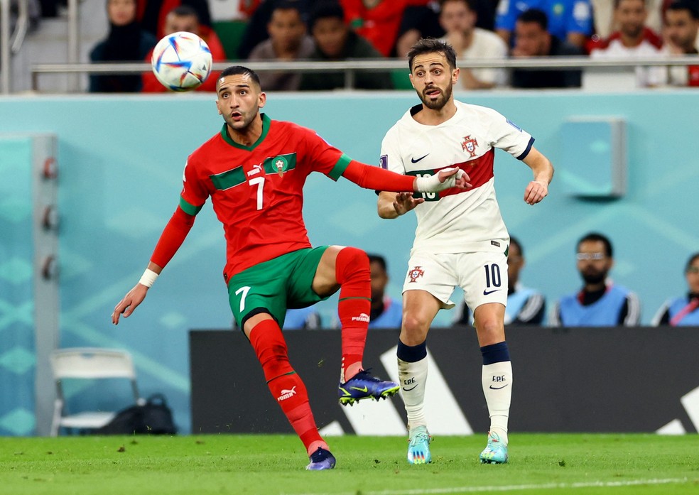 Uniformes de Marrocos e Portugal confundem torcida: "Cristiano Ronaldo está jogando"