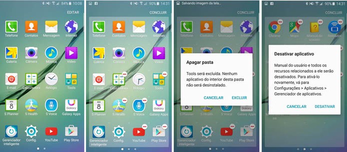 Escolha os apps que você quer no menu do seu Galaxy S6 (Foto: Reprodução/Carol Danelli)