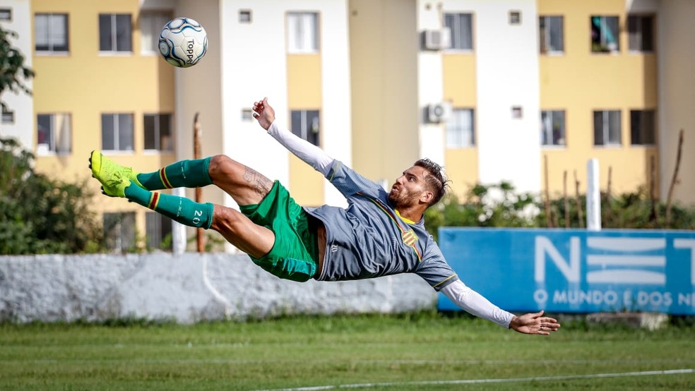 Maxuell Samurai é o artilheiro da temporada do Sampaio com seis gols — Foto: Lucas Almeida / L17 Comunicação