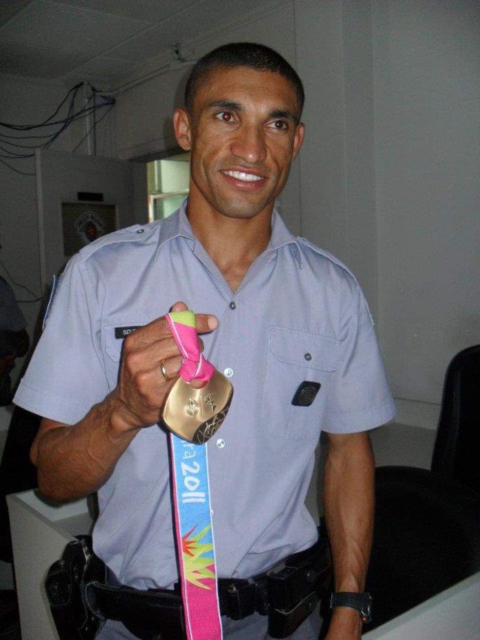 Medalha de ouro no atletismo no Pan de 2011, PM achado morto em rodovia é  velado e homenageado em SP; corpo será enterrado na BA | São Paulo | G1