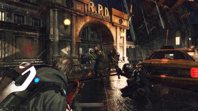 Umbrella Corps traz clássica delegacia de Raccoon City do Resident Evil 2 como mapa (Foto: Reprodução/Gematsu)